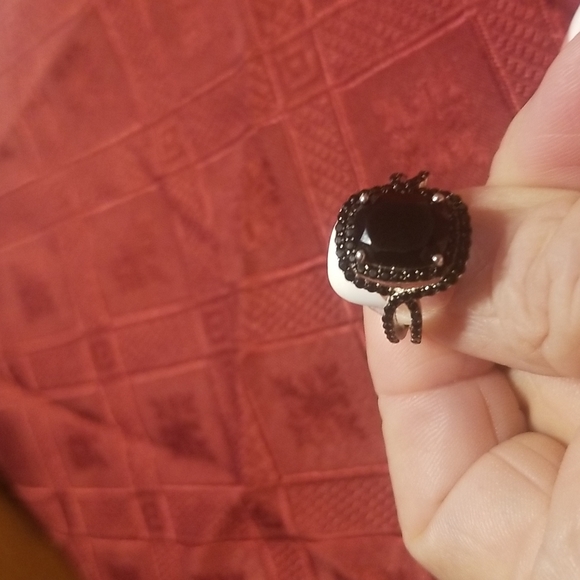 JTV Jewelry - Ladies Sz 5 Black Spinel ring set in 925 Sterling Silver. NWOT perfect condition